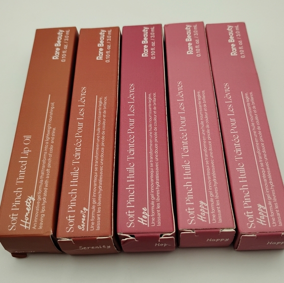 5 Rare Beauty Soft Pinch Tinted Lip Oil 2 Happy, 1 Serenity, 1 Hope, & 1 Honesty - Picture 4 of 5
